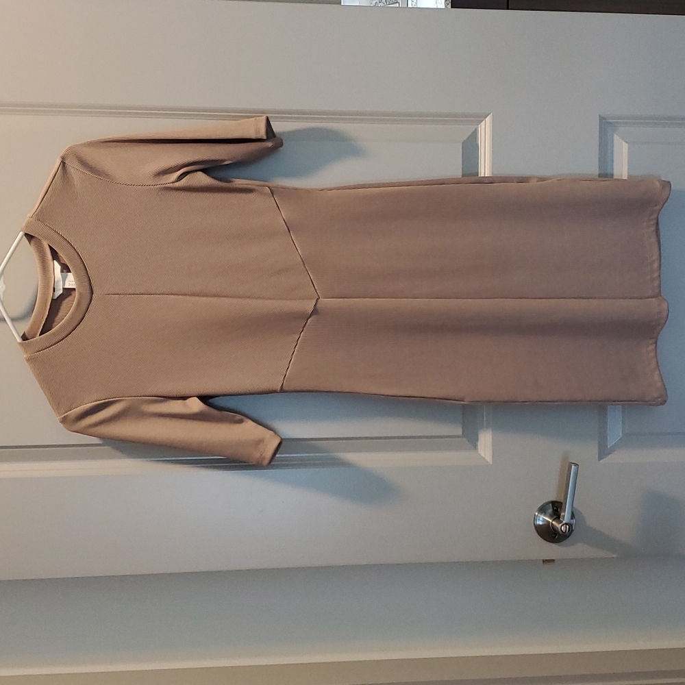 Tan Pencil Dress